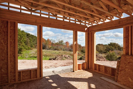 New openings framed from inside