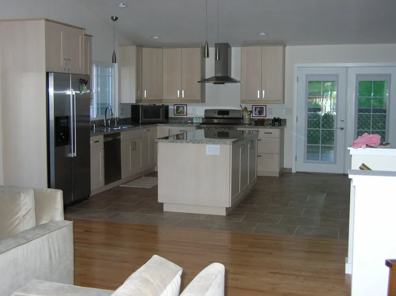 Open-plan kitchen renovation